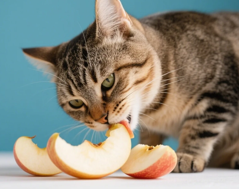 貓咪吃蘋果